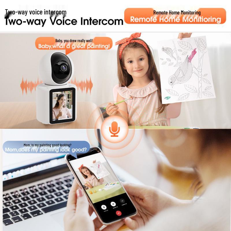 Smart Baby Monitor with Screen: Cross-Border Two-Way Video & One-Key Call