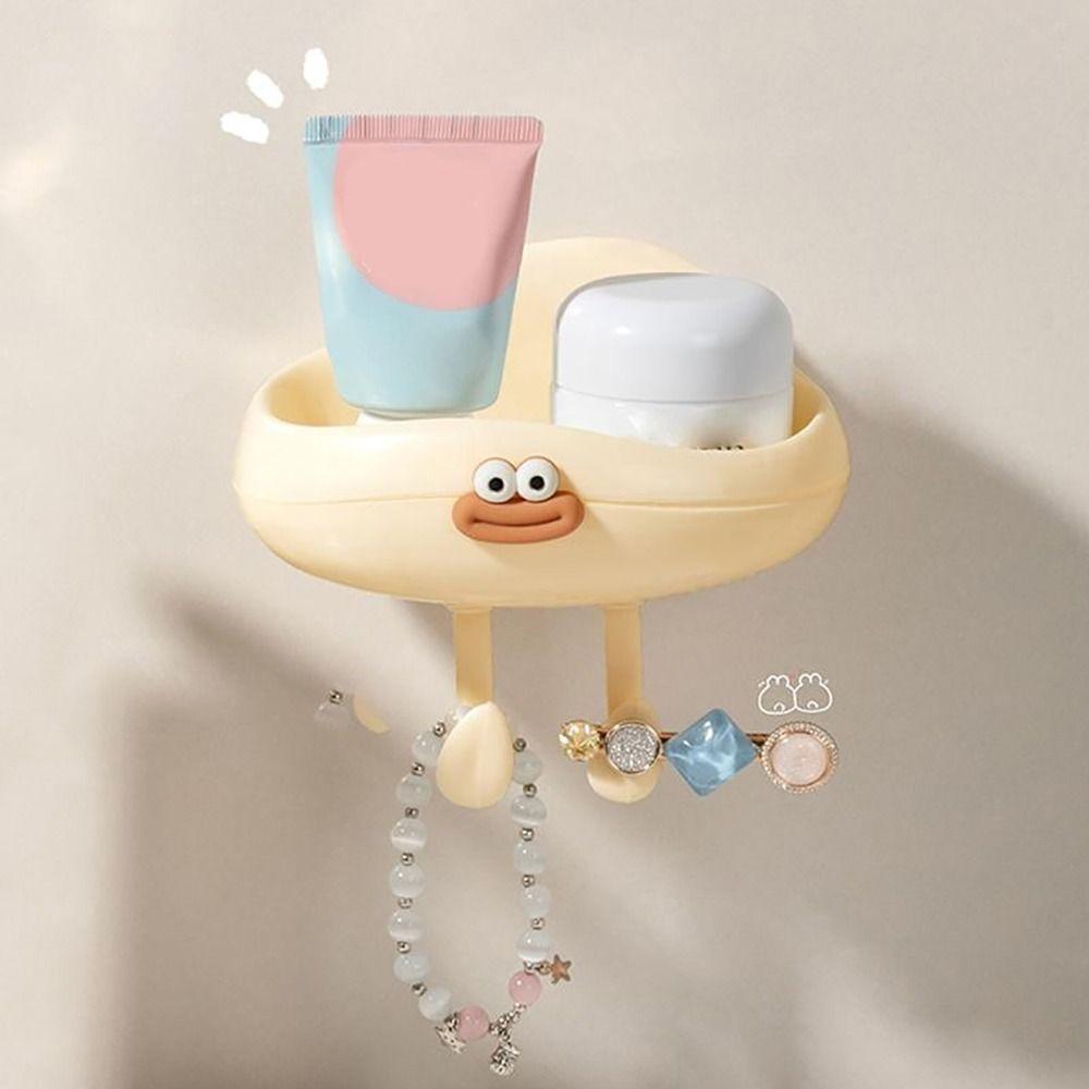1Pcs Universal Punch Free Soap Box Multi-purpose Wall Mounted Soap Dish Box Cloud Cute Drainage Storage Rack Bathroom Supply
