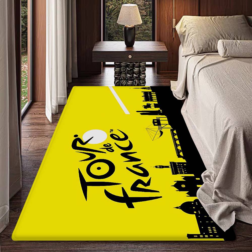 T-Tour De France Room Mats Retro Multiple Choice Living Room Kitchen Rug Non-Slip Welcome Rug
