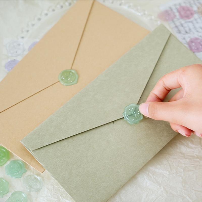 4pcs, Vintage Wax Seal Stamp Stickers, DIY Scrapbooking Journal Planner Decorations Stationery Envelope Sealing Tags