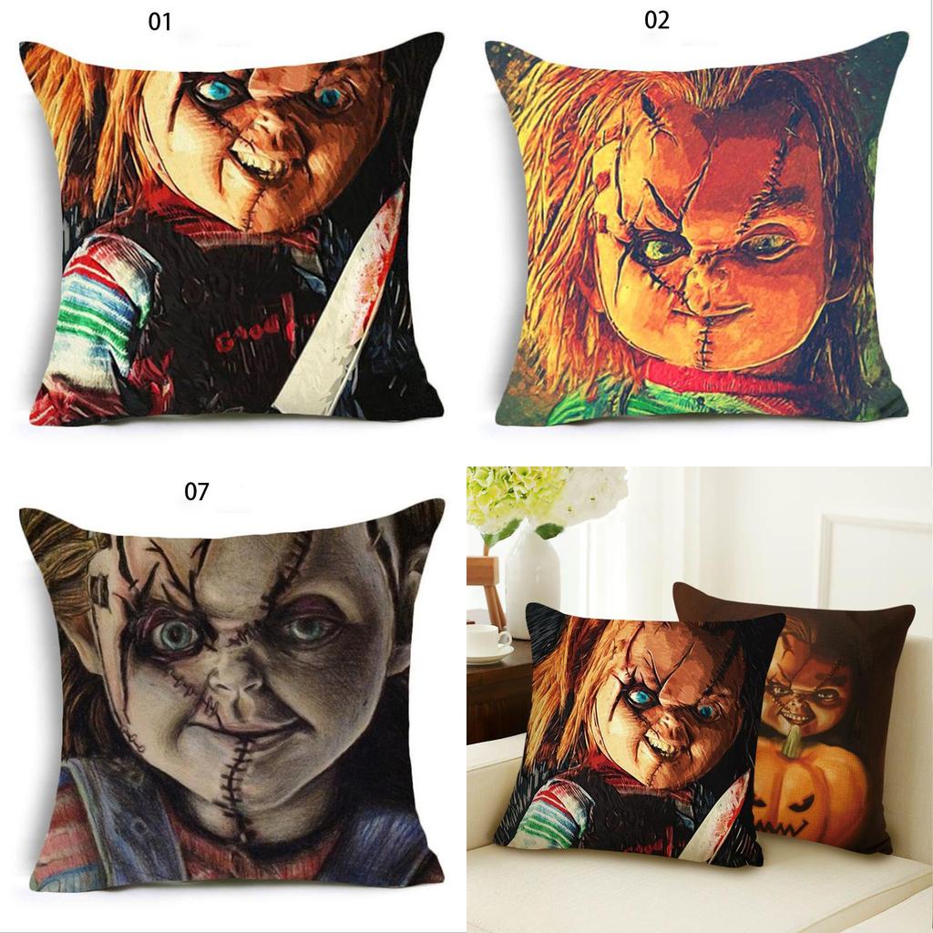 Cozy Halloween Horror Ghost Baby Pumpkin Pillowcase For Festive Sofa Decor