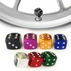 4pcs/set Plastic Tire Valve Stem Caps, Universal Plastic Dice Car Tire Valve Stem Air Caps Cover for Car/Bicycle/Motorcycle
