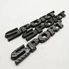 1pc 3D Chrome Black ABS Car Letters Logo SPORT Emblem Badge Sport Stickers Car Rear Trunk Accessories