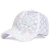 Unisex Spitzenblumenstickerei Atmungsaktive Baseball-Netzkappen Frühling und Sommer Outdoor Verstellbare Freizeitkappen Sonnenschutzmütze