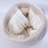 Knitted Winter Warm Womens Hat Hat Fleece Thickened Windproof Wool Hat