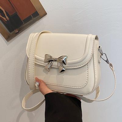 Vysoce kvalitní Niche Taška s mašlí pro ženy Nová Módní Crossbody Taška pro ženy Módní Všestranná Jednoramenná Malá Čtvercová Taška pro ženy