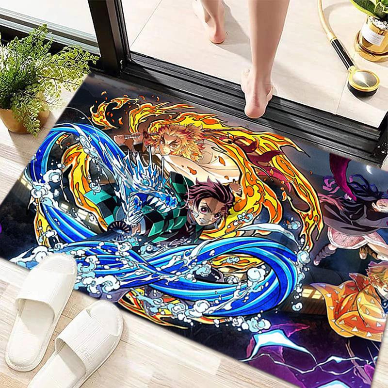 Japanese manga artist Koyoharu Gotouge's Demon Slayer carpet is suitable for living room and bedroom doormats office balcony decorative rugs H9