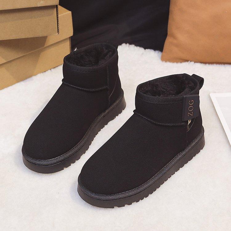 Soft leather version~ thick-soled snow boots women's 2025 new winter warm boots snow cotton piled thickened Northeast cotton shoes