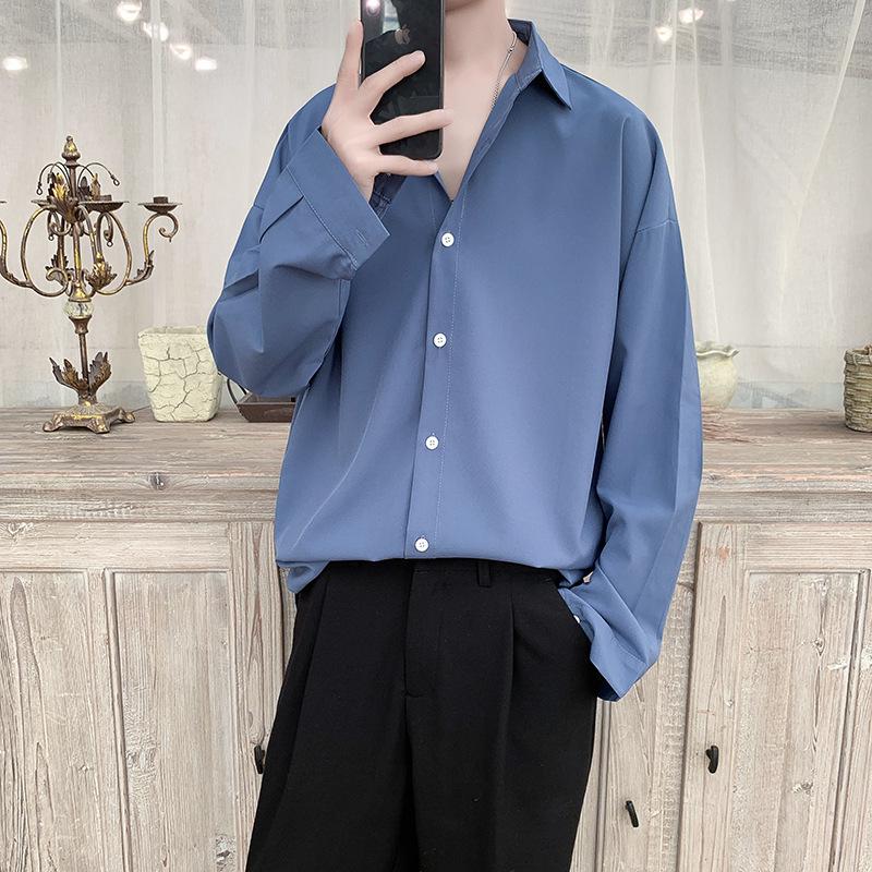 Men's Long-Sleeved Trendy Striped Shirt - Spring 2023 Collection