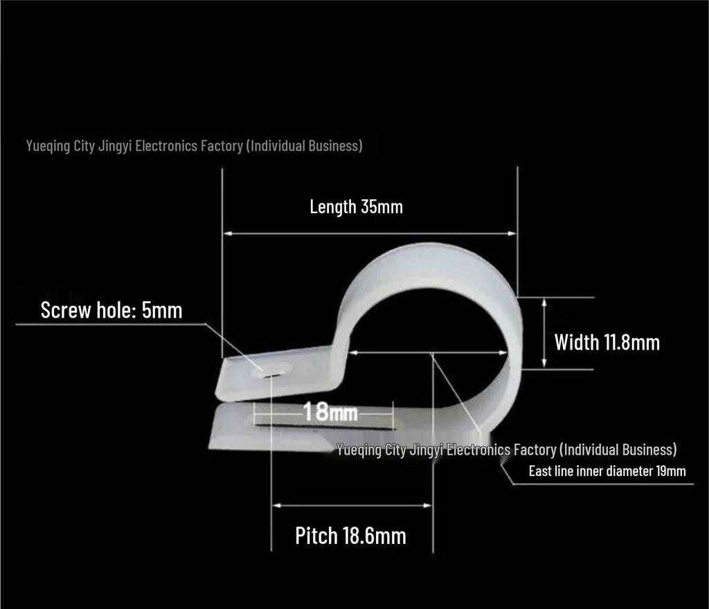R-Type Plastic Nylon Draadklem U-Type Kabelbeheer Krimptang Vloergoot