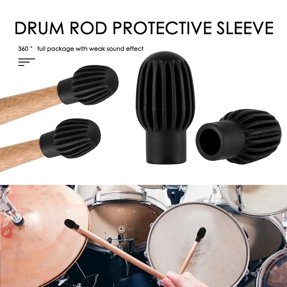 Miwayer 2/4/8pcs Shelf Drum Mute Silicone Sleeve/Weakness Muffler Contact Tips/for Percussion Instrument Accessories