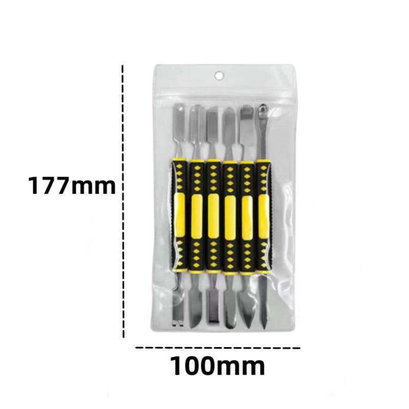 [TL][TL]6-piece Metal Pry Bar Set Pry Bay Disassembly Battery Screen Frame Flat Pry Bar Injection Molding Repair Tool