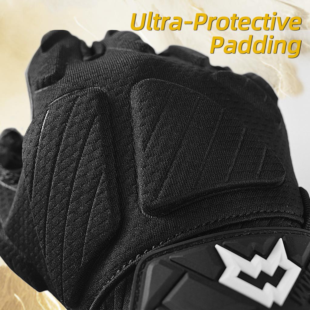 Guanti da Football Padded WVVOU, Guanti da Ricevitore Padded Aderenti, Guanti da Lineman per Football
