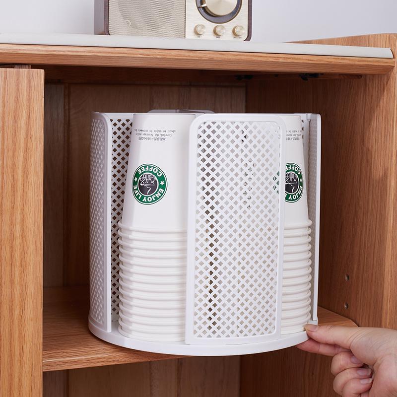 1 Piece of Rotating Storage Rack, Paper Coffee Cup Dispenser, Cup Dispenser, Coffee Shop Home Store Desktop Decoration