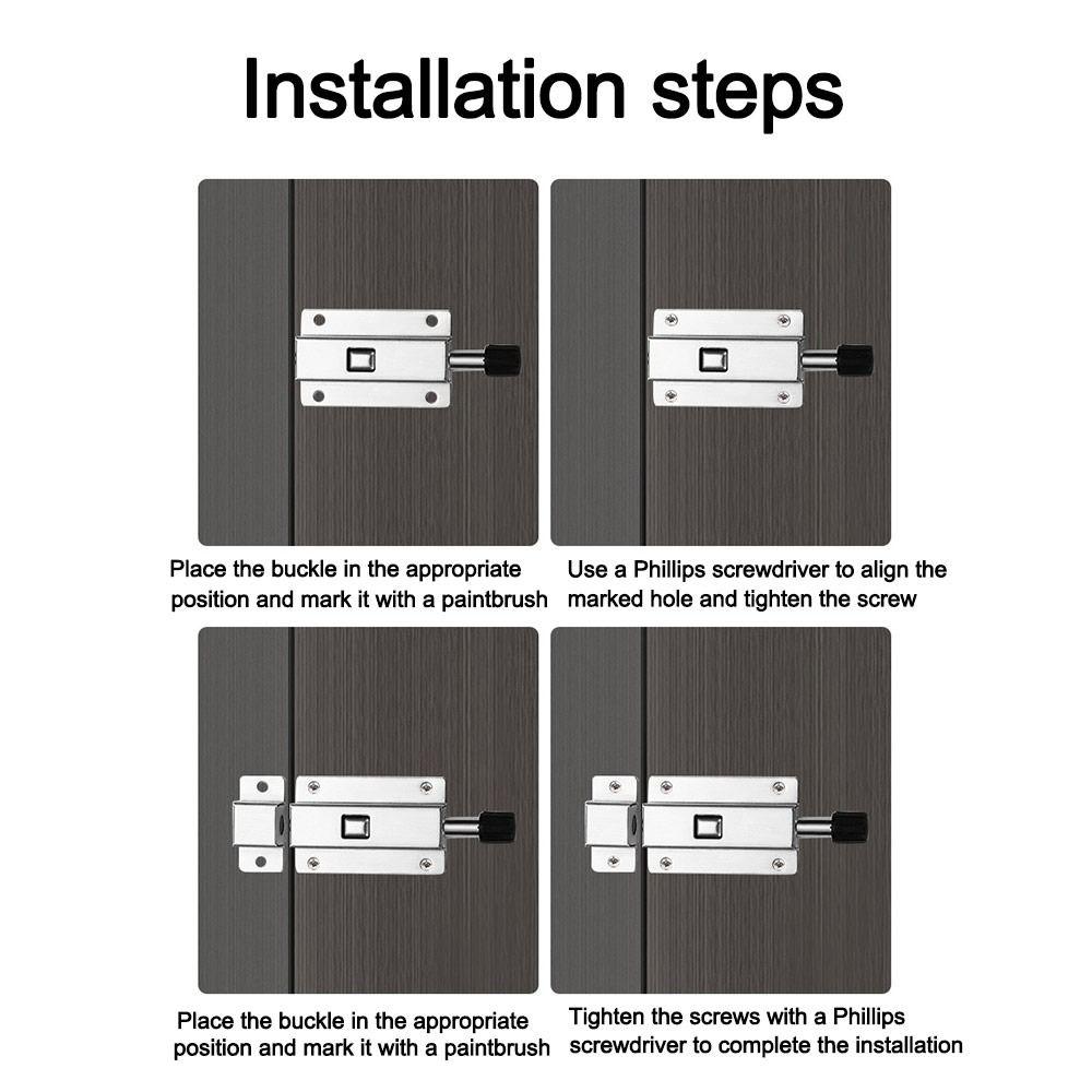 With Screws Window Catch Lock Spring Lock Latch Catch Tower Bolt  Garden Gate Shed Sliding Door