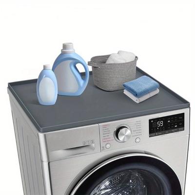 1pc Silicone Washer and Dryer Top Protective Pad Storage Storage Pad Roller Waterproof Dust Cover Scratch Resistant