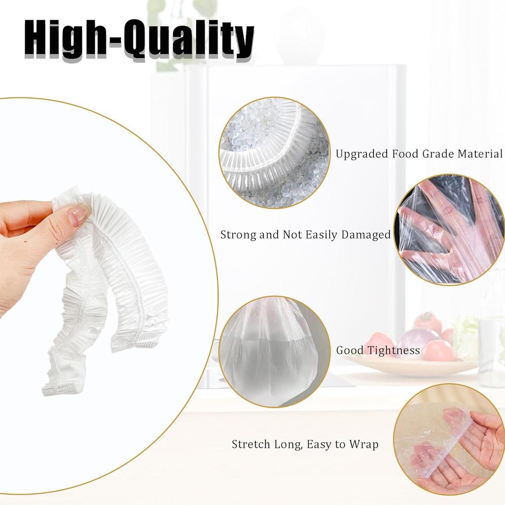 60 Clear Appliance Covers Thick Disposable Dust Protectors with Elastic for Small Kitchen Appliances Oven Pressure Cooker Toaster Air Fryer Pot