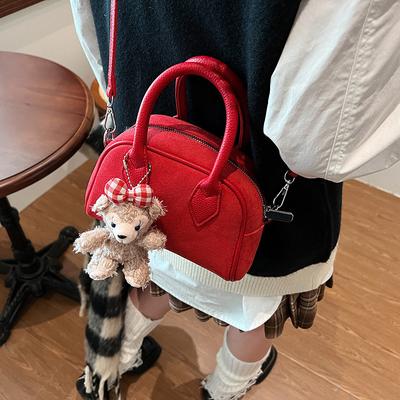 Textured Hand Bag Women'S Autumn And Winter Simple Fashion Foreign Style Versatile Senior Shoulder Messenger Bag