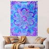 Mandala Pattern In Vibrant Blue and Purple Patterned Tapestry Home Decor, Suitable for Bedroom and Living Room, Gift