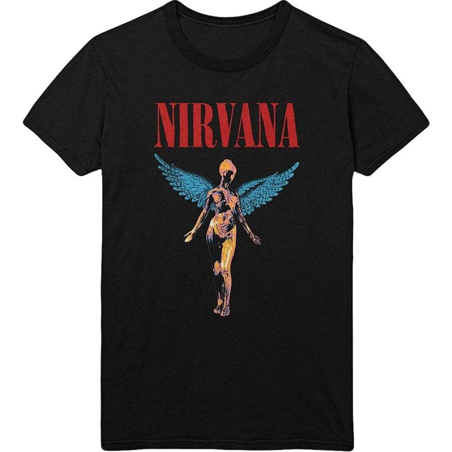 

Nirvana T Shirt in Utero Angelic Band Logo New Official Mens Black Size M XXXXXL різнокольоровий