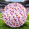 1PC Colorful Heart Soccer Ball Size 5 Football Machine Sewn Indoor/Outdoor Universal Football A120