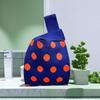 Orange Deep Blue Polka Dot