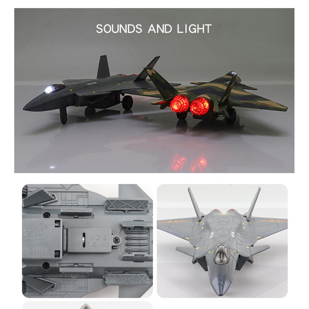 1/72 Scale Fifth Generation Fighter Plane J-20 Toy Type Aircraft for Military Children Excellent Simulation Diecasts Toy Vehicle