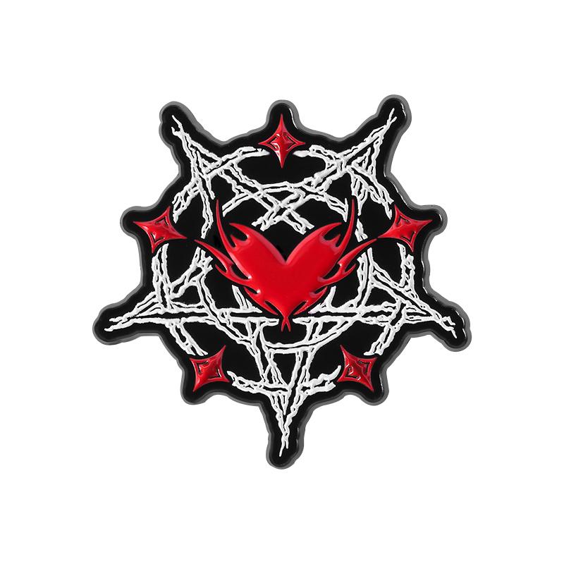 

HAIL SATAN Enamel Pins Custom Satanic Sheep Pentagram Brooches Lapel Badges Clothes Gothic Animal Jewelry Gift for Friends