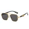 Retro Double Bar Sunnies Square Frame Anti-UV Glasses Unisex Polarized Sunglasses  Catwalk
