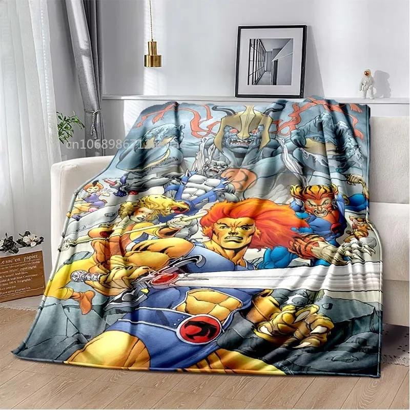 Thundercats Flannel Blanket Cartoon Soft Cover Lightweight Warm Plush Children Gifts All Season Throw Bed Sofa Chair Blanket