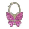 Large Matte Butterfly Hanging Bag Hook - Foldable Women's Bag Buckle & Portable Table Edge Hook for Luggage Accessories.
