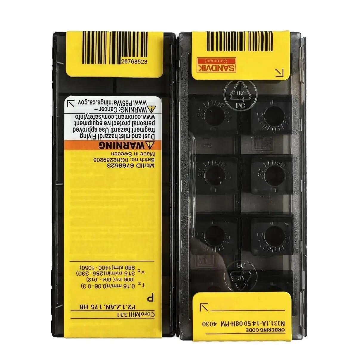 

Original Sandvik / N331.1A-145008H-PM 4030 /Carbide CNC Blade 10 PCS