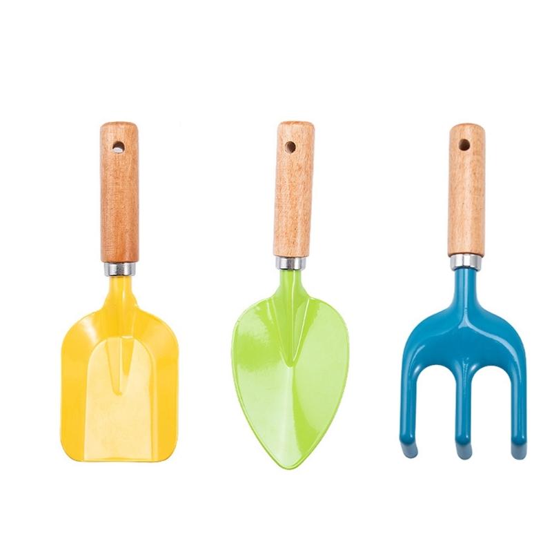 

3Pcs Children Planting Tools Set Small Garden Shovel Handheld for Kids Beach Sandbox Sand Play Digging Weeding 1
