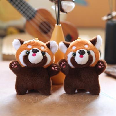 Cute Cute Little Raccoon Pendant Plush Toy Doll Little Panda Bag Hanging Keychain Doll