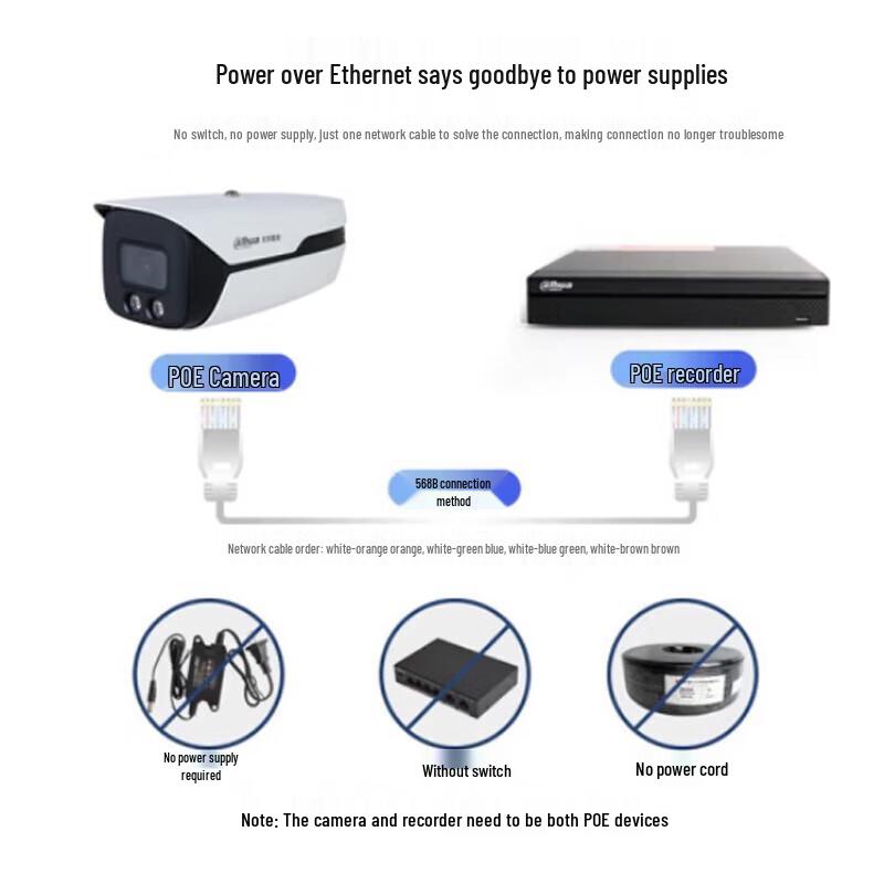 Dahua 4MP Dual-Light AI Bullet Network Camera CN plug (adapter included)