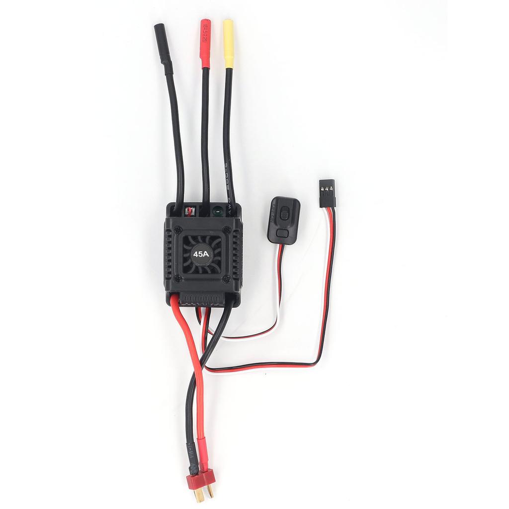 45A Brushless RC ESC with External Programming Port, Protections, Proportional Braking for 1Celsius10 Short Range Truck. Ideal for races in any condit