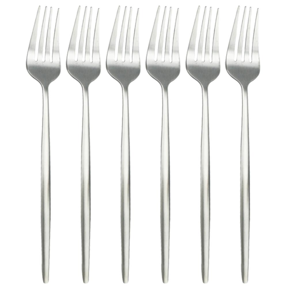 

6 шт./компл., набор столовых приборов в западном стиле, набор столовых приборов, красочный набор столовых приборов, набор обеденных вилок из нержавеющей стали, набор столовых приборов для кухни и вечеринки серебряный