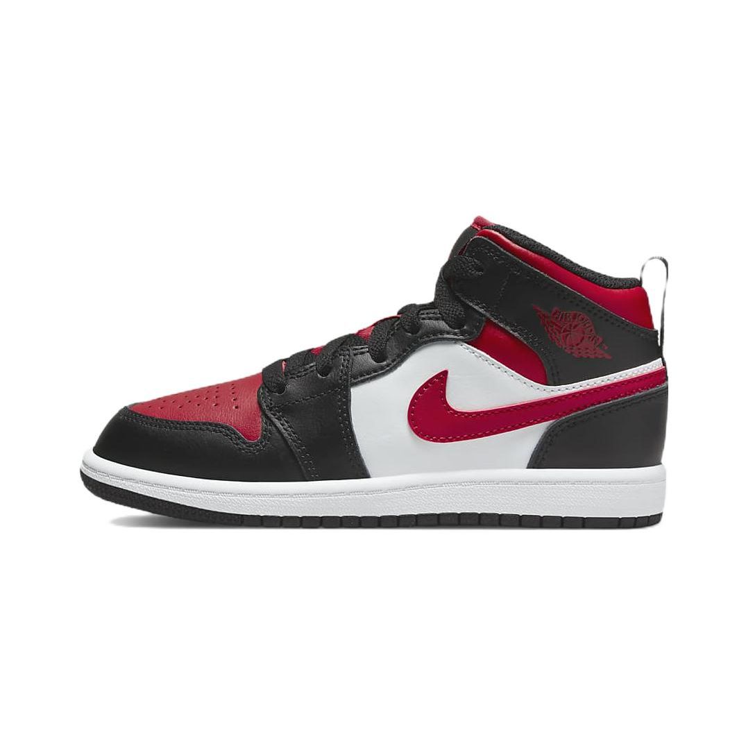 

Кроссовки Air Jordan 1 Mid PS Black Fire Red Kids Белые 640734-079 35