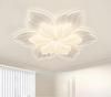 Modern New Led Flower Shaped Chandelier White Ceiling Lamp For Bedroom Living Room Nursery Decor Smart Lighting