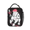 Gojo Satoru De  Insulated Lunch Bags Cooler Bag Reusable,Meal Container Jujutsus Kaisens Anime Portable Tote Lunch Box