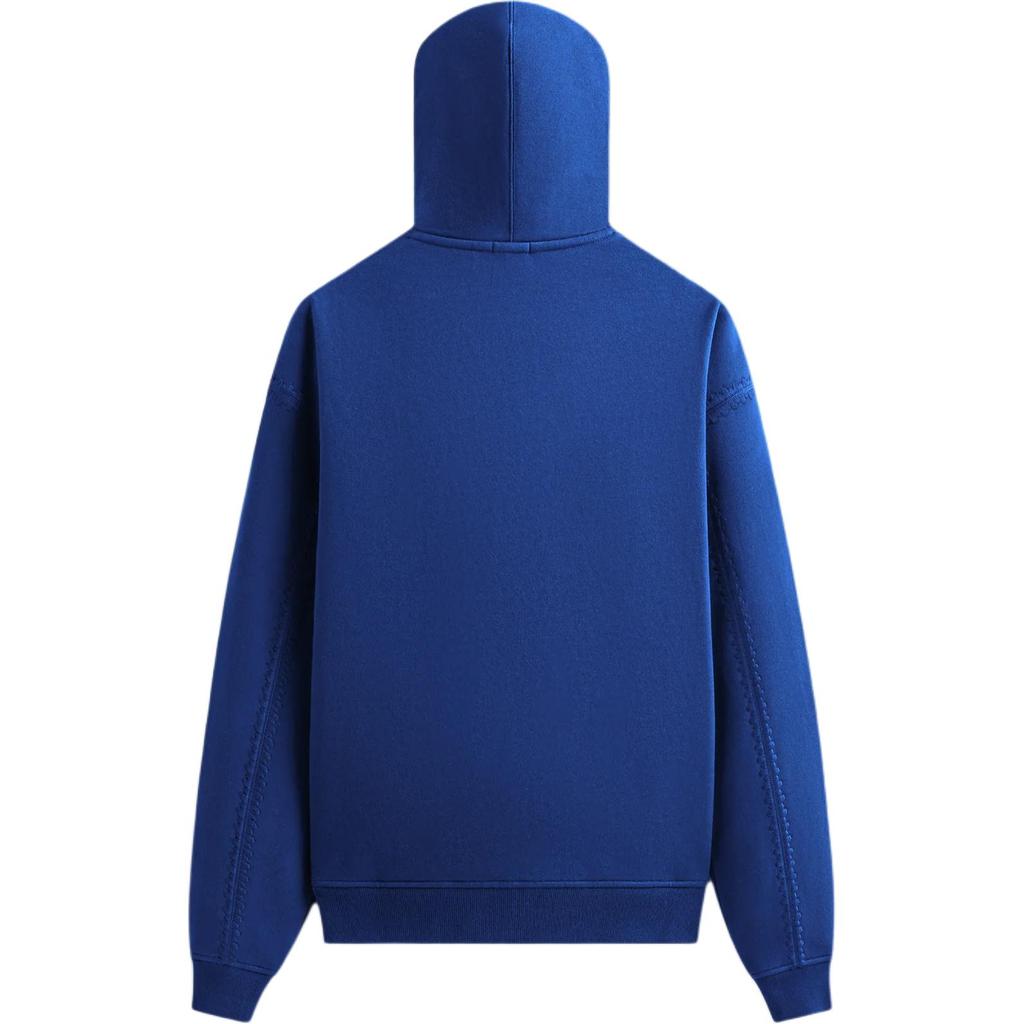 Kith Ss25 Quinn Cotton Hooded Fashion Versatile Pullover Long Sleeve Sweatshirt Men Sweatshirt Blue KHM033589-412