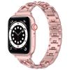 Keepwin Women Classic 304 Stainless Steel Watch Strap Bracelet Diamond Watch Band for Apple IWatch 1 2 3 4 5 6 7 8 9 SE