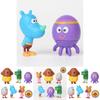 Delizioso set di 6 personaggi d'azione di Hey Duggee con distintivo, perfetto per i bambini a Natale.