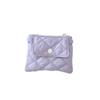 Quilted rhombus grid change bag snap card bag storage bag certificate bank card multi-function finishing small bag