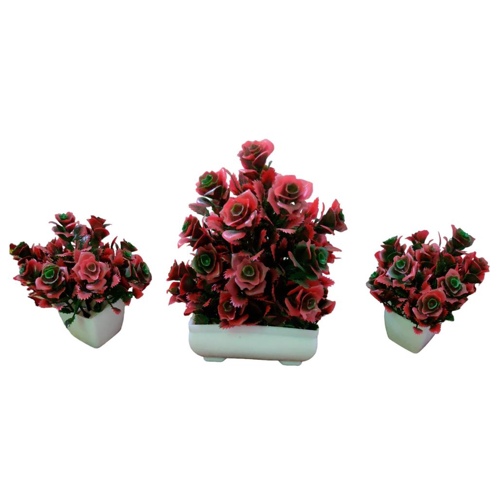 @ Artificial Flower Pot Red And Green Color For For Home Decoration M231 Zr775-60%Off