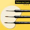 Mali G1220 Wolf Hair Liner Brush for Watercolor, Gouache, Chinese Painting, Nail Art, Oil Painting, and Line Drawing.
