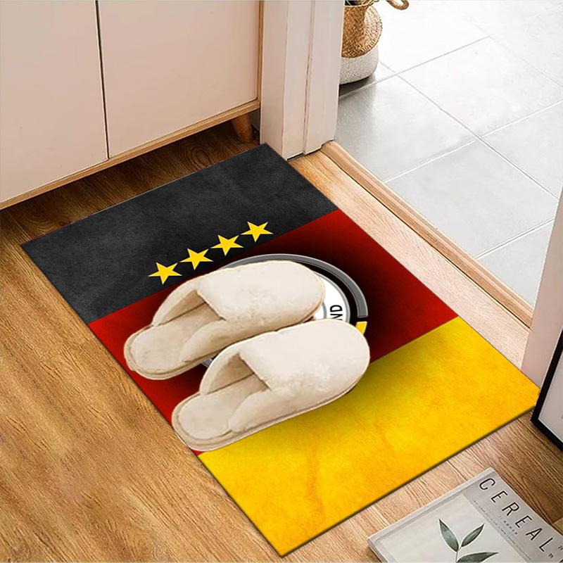 Germany Football Emblem Printed Office Carpet Chair Cushion Entryway Rug, Rugs for Living Room, Bedroom Christmas gifts