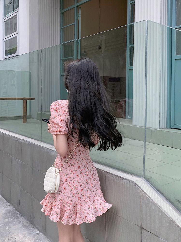 Korean-Style Artistic Floral Skirt for Women – Gentle and Unique Summer Design