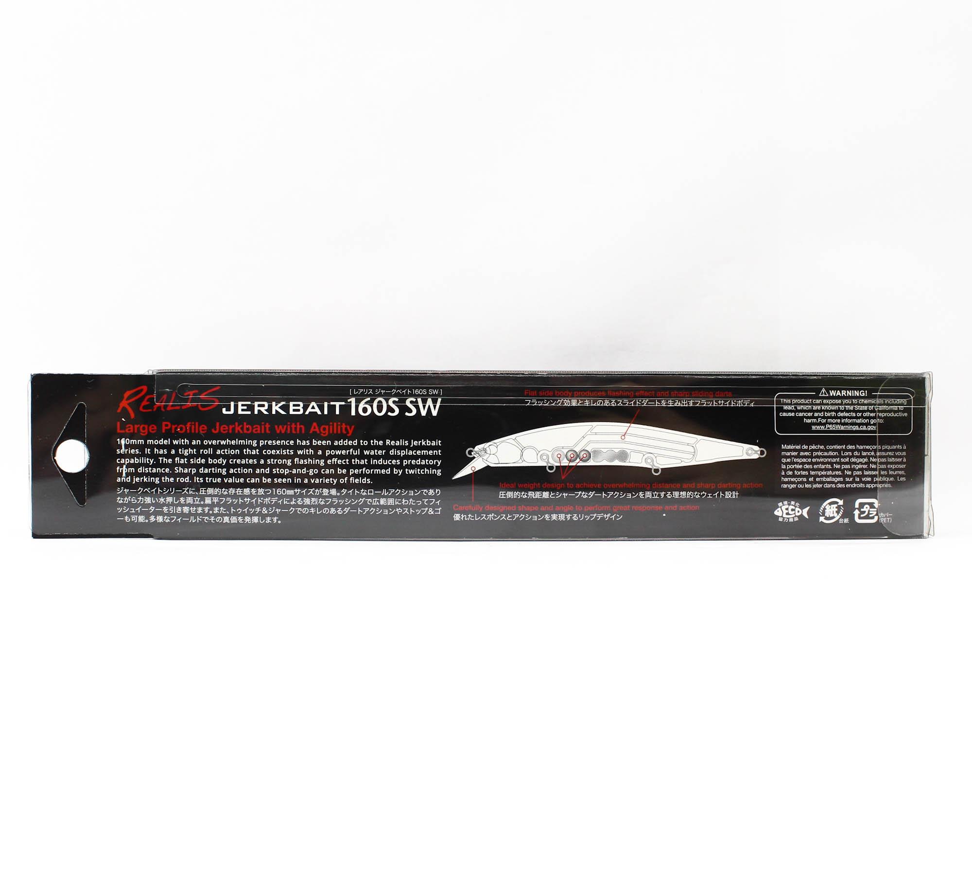 Leurre Coulant Duo Realis Jerkbait 160S SW - 130mm, 35g, Pour Pêche En Mer - AHA0011