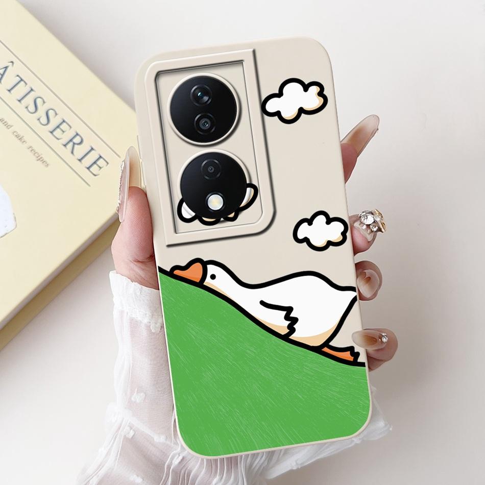 For Honor X7b Cute Panda Rabbit Cartoon Case HonorX7b X 7B 4G CLK-LX1 LX2 LX3 Camera Protective Soft Silicone Phone Cases